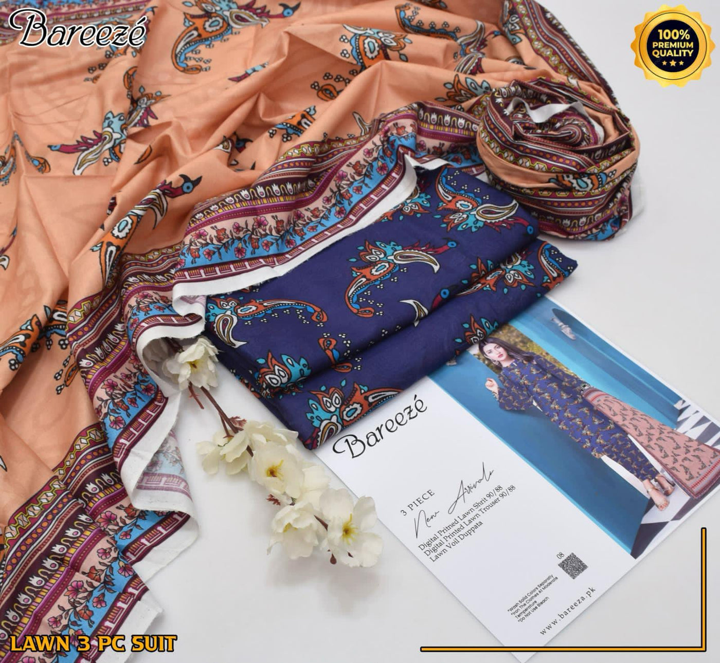 Original Printed 3-Piece Suit