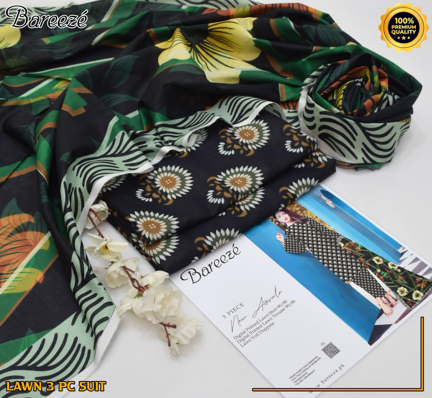 Original Printed 3-Piece Suit